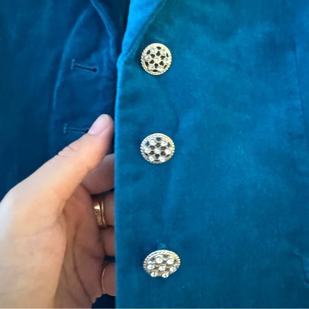 George Blue Tailored Blazer Structured Suit Jacket - Picture 2 of 3